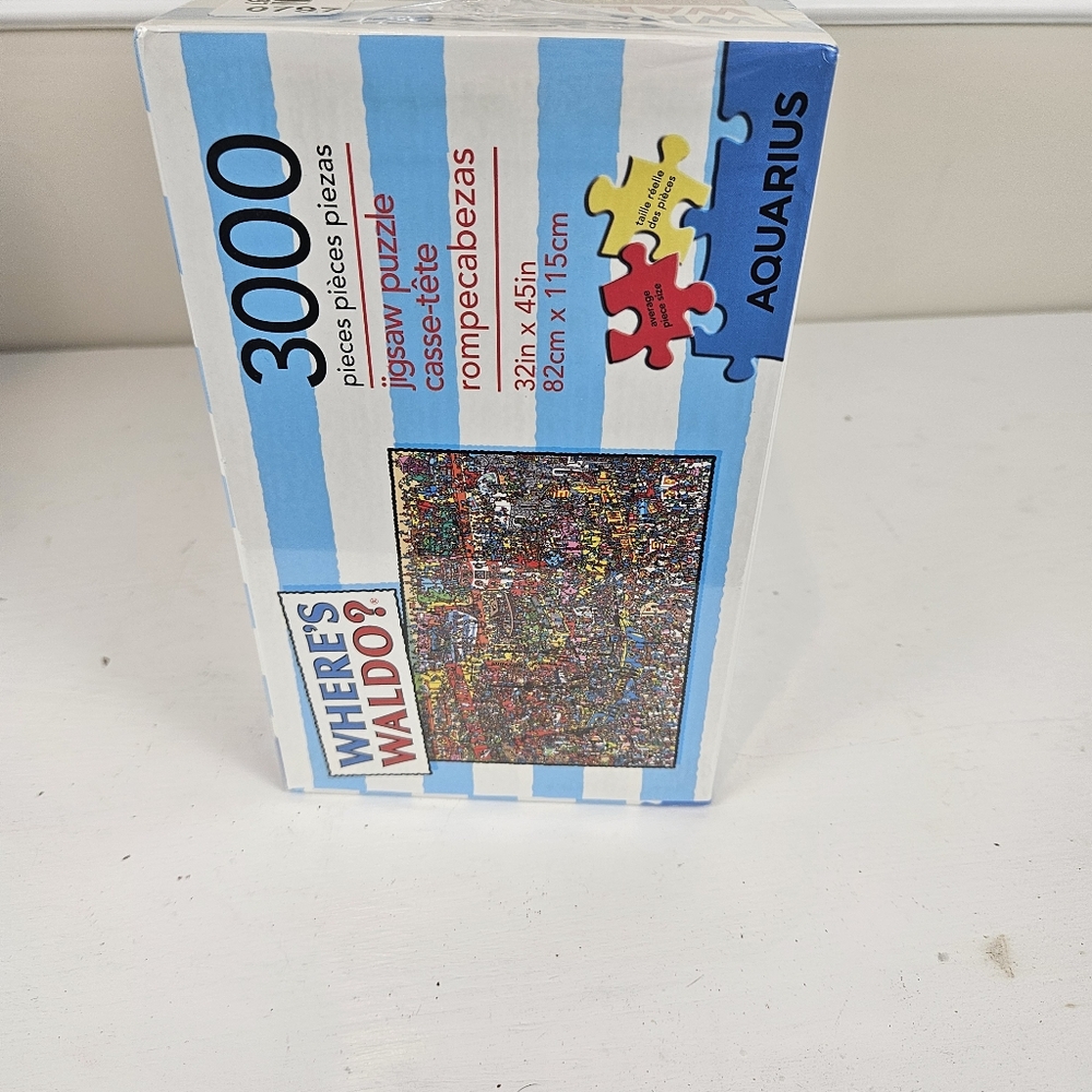 Where's Waldo Wally 3000 piece jigsaw puzzle Aquarius Factory Sealed! - Picture 5 of 6